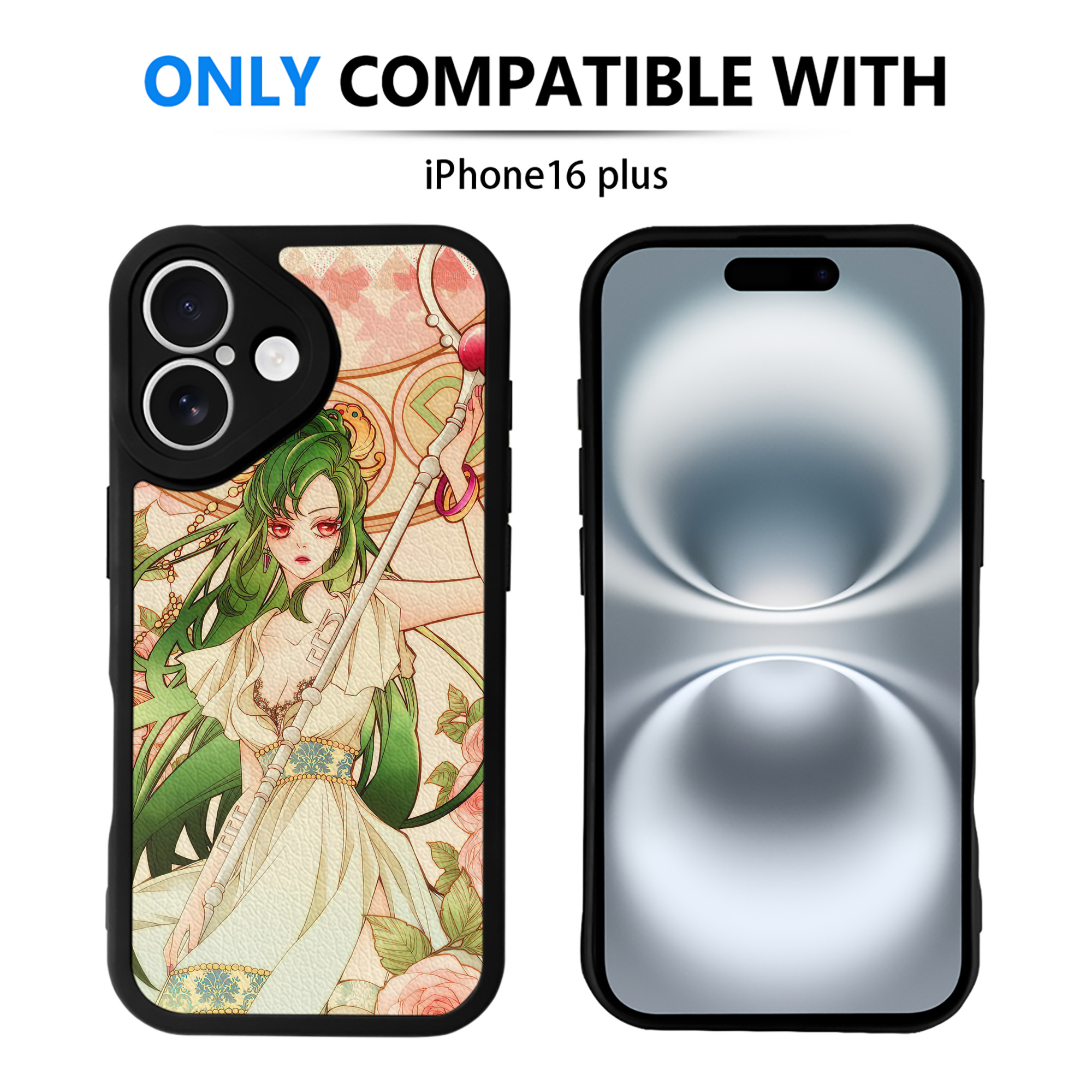 （画像用） 美少女戦士セーラームーン Sailor Moon 【iPhone 16シリーズ対応】シリコンスマホケース（レザー調） 材質：シリコン